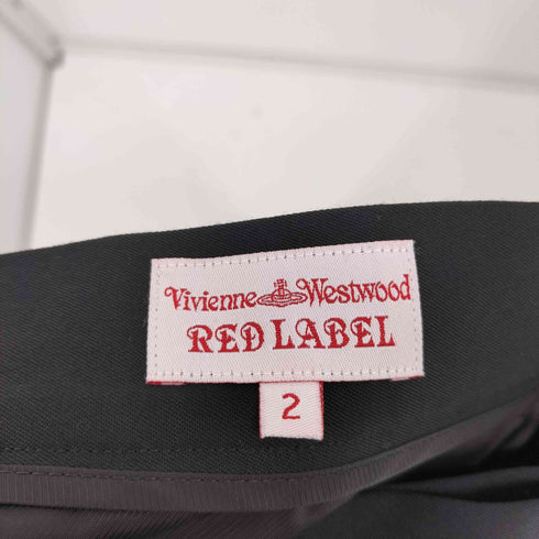 ヴィヴィアンウエストウッドレッドレーベル Vivienne Westwood RED LABEL ウールギャバジン ラップスカート レディース JPN:2