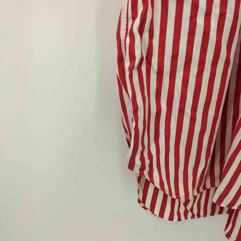 コムデギャルソンオムドゥ COMME des GARCONS HOMME DEUX 15SS ギンガムチェック キャンディストライプ 切替 S/S シャツ メンズ JPN:S