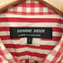 コムデギャルソンオムドゥ COMME des GARCONS HOMME DEUX 15SS ギンガムチェック キャンディストライプ 切替 S/S シャツ メンズ JPN:S