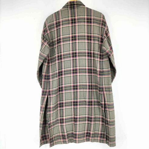 エゴトリッピング EGO TRIPPING Dyed Long Check Gown ガウンコート メンズ JPN:46