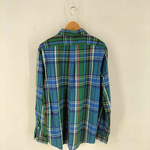 ラルフローレン RALPH LAUREN CUSTOM FIT マドラスチェック L/Sボタンダウンシャツ メンズ import:XL