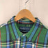 ラルフローレン RALPH LAUREN CUSTOM FIT マドラスチェック L/Sボタンダウンシャツ メンズ import:XL
