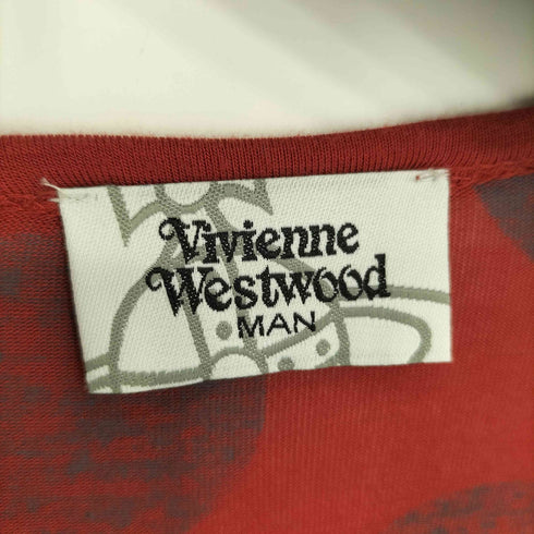 ヴィヴィアンウエストウッドマン Vivienne Westwood MAN 総柄 クルーネック 半袖Tシャツ カットソー メンズ FREE
