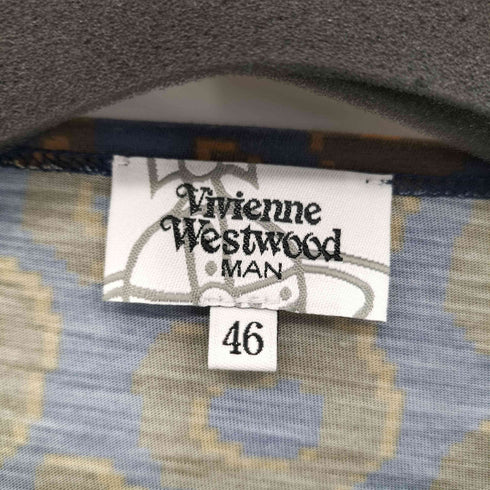 ヴィヴィアンウエストウッドマン Vivienne Westwood MAN 総柄 クルーネック 半袖Tシャツ カットソー メンズ 46