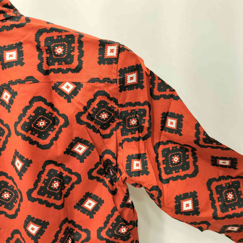 ヴィヴィアンウエストウッドマン Vivienne Westwood MAN ジオメトリックデザイン コットン ロングスリーブ フロントボタン シャツ メンズ 46