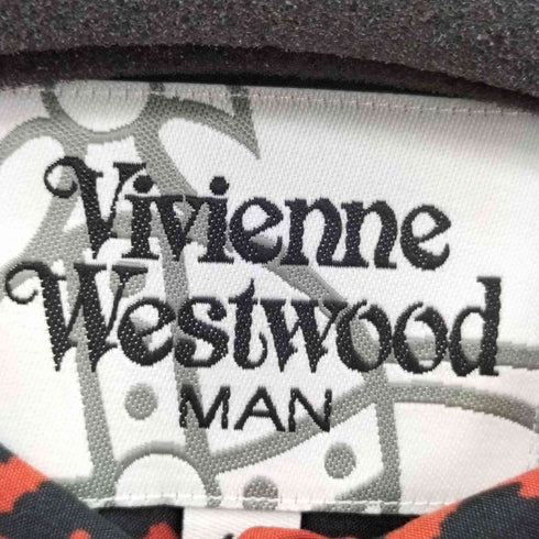 ヴィヴィアンウエストウッドマン Vivienne Westwood MAN ジオメトリックデザイン コットン ロングスリーブ フロントボタン シャツ メンズ 46