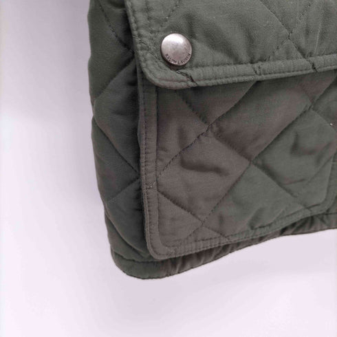 ラルフローレン RALPH LAUREN レザーパッチ キルティング ハンティングジャケット レディース import:M