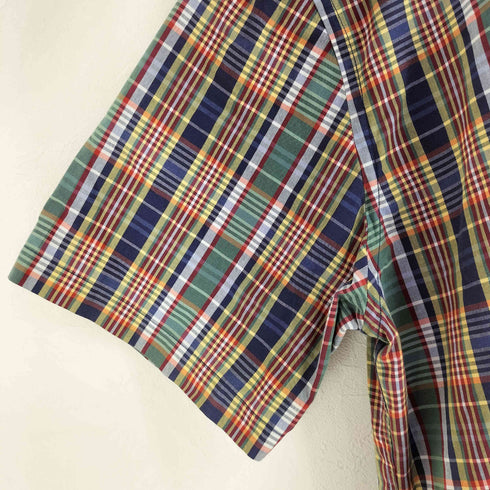 トミーヒルフィガー TOMMY HILFIGER 00S S/Sボタンダウンチェックシャツ ビッグサイズ メンズ import:XXL