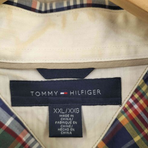 トミーヒルフィガー TOMMY HILFIGER 00S S/Sボタンダウンチェックシャツ ビッグサイズ メンズ import:XXL