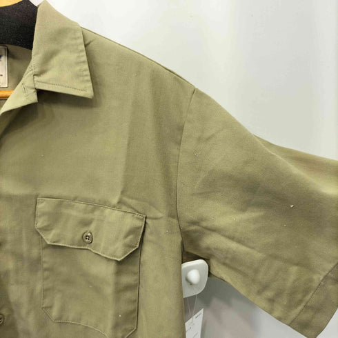 ディッキーズ Dickies 574 フロントボタン 半袖 ワークシャツ メンズ M
