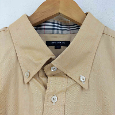 バーバリーロンドン BURBERRY LONDON 襟裏ノヴァチェック S/Sボタンダウンシャツ ビッグサイズ メンズ 4L