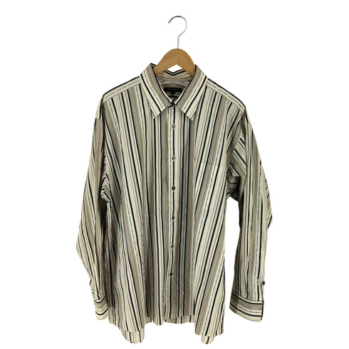 バーバリーロンドン BURBERRY LONDON ロゴストライプ L/Sシャツ ビッグサイズ メンズ 3L