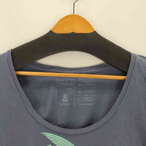 パタゴニア patagonia SLIM FIT Flying Fish Organic Scoop T-Shirt レディース JPN:L