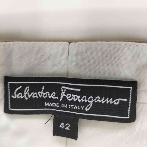 サルヴァトーレフェラガモ Salvatore Ferragamo イタリア製 バックルスラックスパンツ メンズ 42