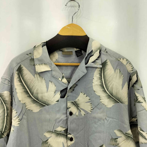 アクシスト AXIST シルク オープンカラー 半袖シャツ メンズ L