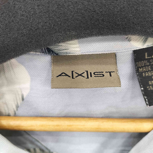 アクシスト AXIST シルク オープンカラー 半袖シャツ メンズ L