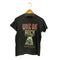 フロントプリント クルーネック 半袖Tシャツ カットソー メンズ s