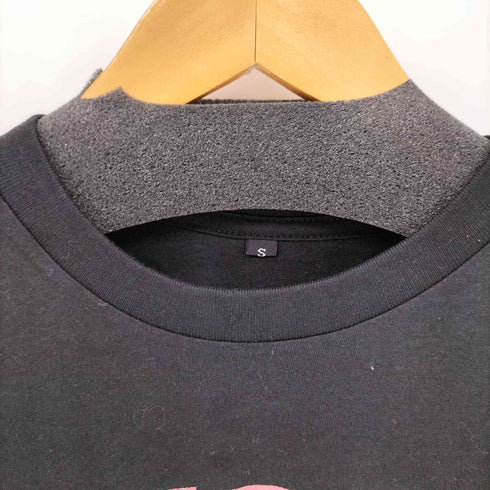 フロントプリント クルーネック 半袖Tシャツ カットソー メンズ s