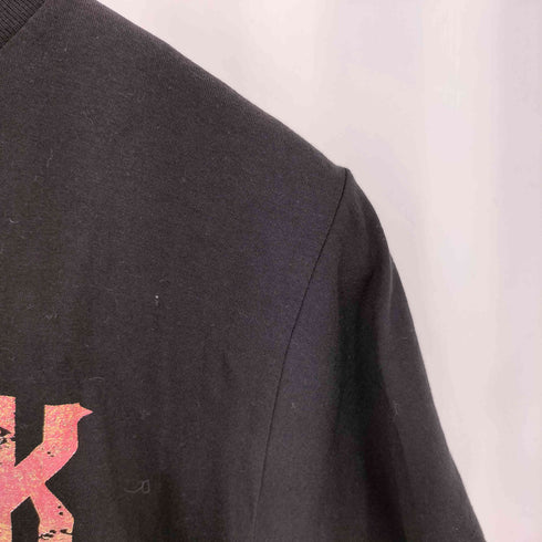 フロントプリント クルーネック 半袖Tシャツ カットソー メンズ s