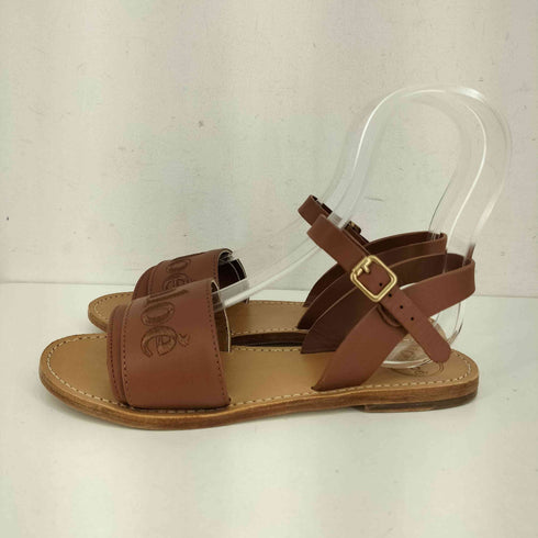 クロエ Chloe WOODY ストラップサンダル フラットシューズ レディース EUR:36