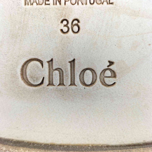 クロエ Chloe WOODY ストラップサンダル フラットシューズ レディース EUR:36