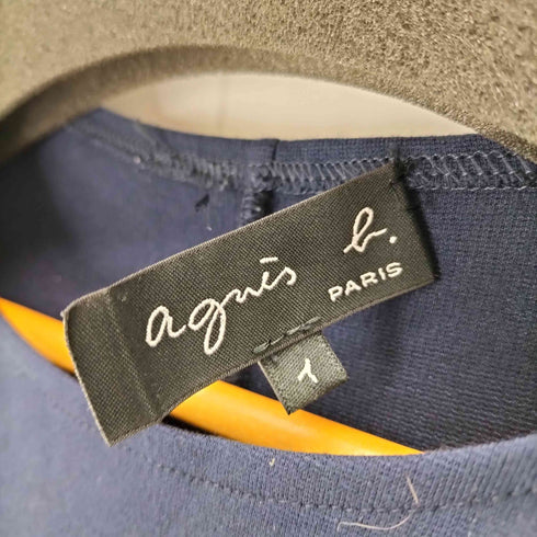 アニエスベー agnes b. PARIS 異素材切替S/Sワンピース レディース 1