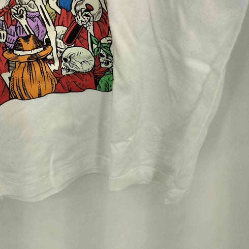 フロントプリント クルーネック 半袖Tシャツ カットソー メンズ L