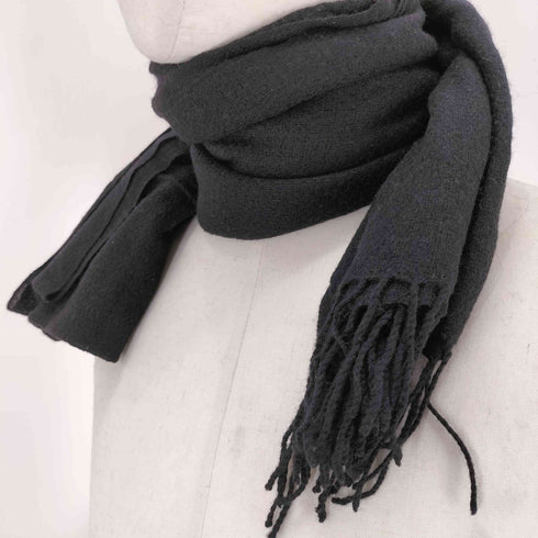 ランバン LANVIN レーヨン混 ウールマフラー メンズ