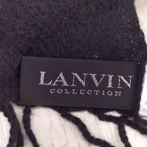 ランバン LANVIN レーヨン混 ウールマフラー メンズ