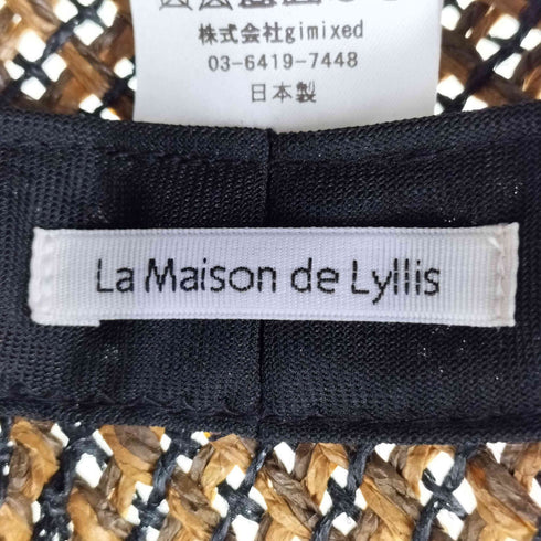 ラメゾンドリリス La Maison de Lyllis ジュート ペーパー クロスシェ ハット レディース