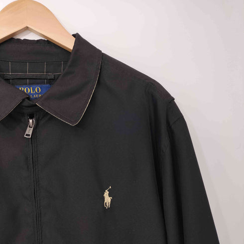ポロラルフローレン POLO RALPH LAUREN ポニー刺繍 裏地チェック スウィングトップ ブルゾン ジャケット メンズ import:L