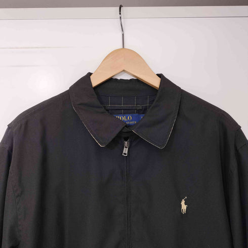 ポロラルフローレン POLO RALPH LAUREN ポニー刺繍 裏地チェック スウィングトップ ブルゾン ジャケット メンズ import:L