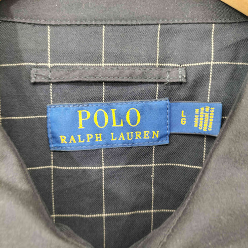 ポロラルフローレン POLO RALPH LAUREN ポニー刺繍 裏地チェック スウィングトップ ブルゾン ジャケット メンズ import:L