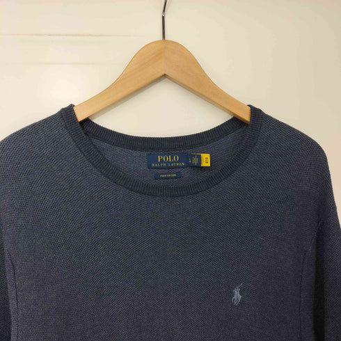 ポロラルフローレン POLO RALPH LAUREN PIMA COTTON ポニー刺繍 サーマル L/S カットソー メンズ import:L