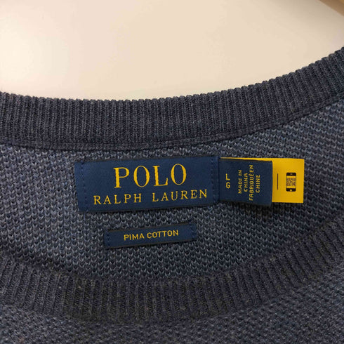 ポロラルフローレン POLO RALPH LAUREN PIMA COTTON ポニー刺繍 サーマル L/S カットソー メンズ import:L