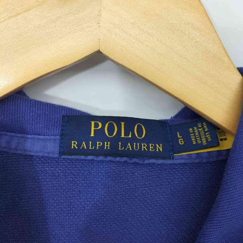 ポロラルフローレン POLO RALPH LAUREN ポニー刺繍 ジップアップ パーカー 茄子紺 メンズ import:L