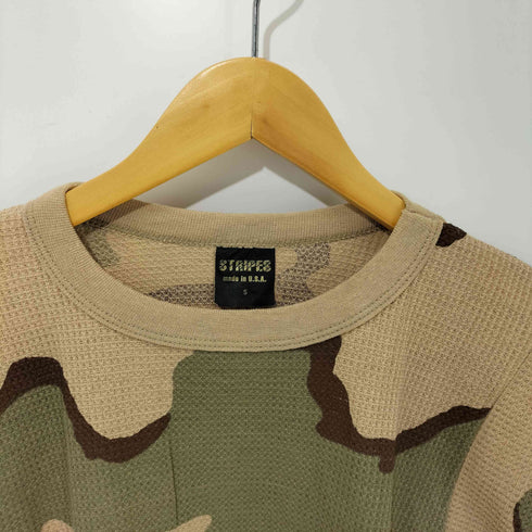 stripes MADE IN USA 迷彩 S/S サーマル メンズ import:S