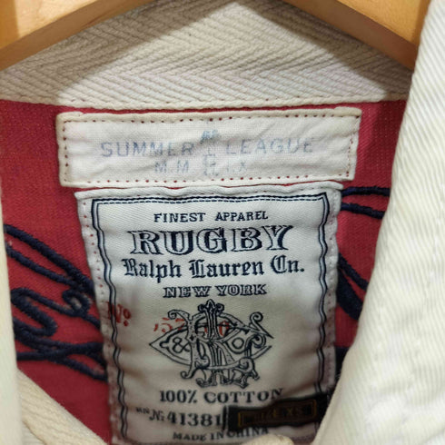 ラグビーラルフローレン Rugby Ralph Lauren ワッペンデザイン S/S ポロシャツ メンズ import:XS