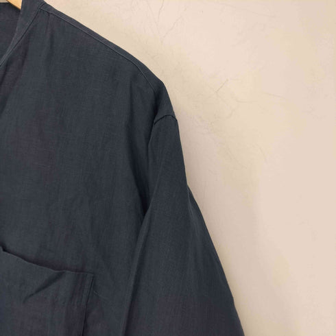 マーガレットハウエル MARGARET HOWELL SHIRTING LINEN LONG SHIRTS 120NAVY レディース JPN:2