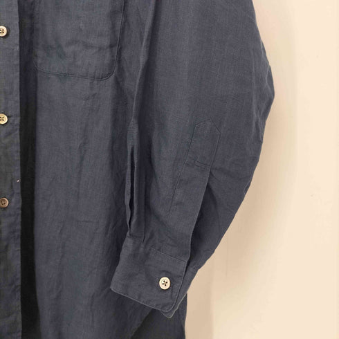 マーガレットハウエル MARGARET HOWELL SHIRTING LINEN LONG SHIRTS 120NAVY レディース JPN:2
