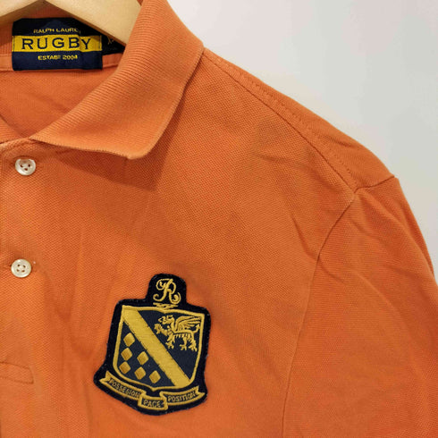 ラグビーラルフローレン Rugby Ralph Lauren ワッペンデザイン S/S ポロシャツ メンズ import:XS