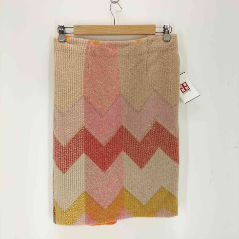 ミッソーニ MISSONI イタリア製 幾何学模様ウールラップスカート レディース 40