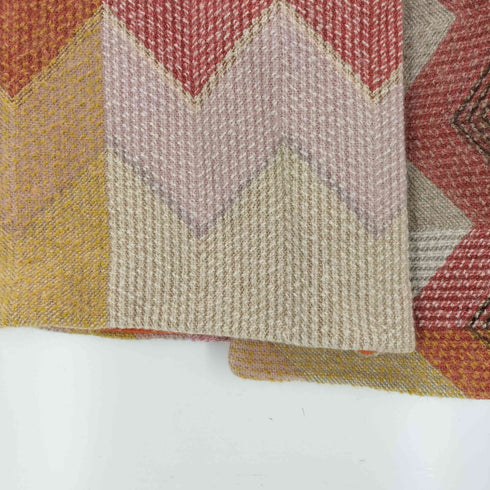 ミッソーニ MISSONI イタリア製 幾何学模様ウールラップスカート レディース 40