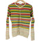 ジョンスメドレー JOHN SMEDLEY マルチカラーボーダー カーディガン レディース import:M