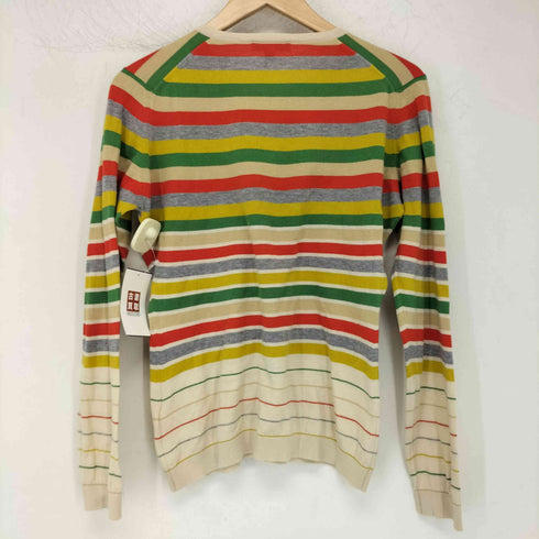 ジョンスメドレー JOHN SMEDLEY マルチカラーボーダー カーディガン レディース import:M
