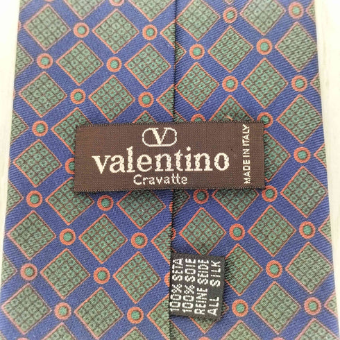 ヴァレンティノ Valentino イタリア製 総柄シルクネクタイ メンズ