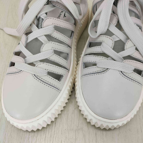 VOILE BLANCHE サンダル型グレイニーレザーシューレーススニーカー レディース EUR:36