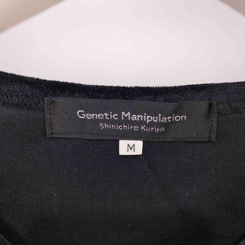 ジェネティックマニュピュレイション Genetic Manipulation Shinichiro Kuriya 00s Y2K Vネック 花柄 ベロア ロングスリーブ トップス メンズ JPN:M