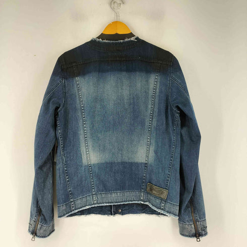 ディーゼル DIESEL ノーカラー デニムジャケット レディース import:S