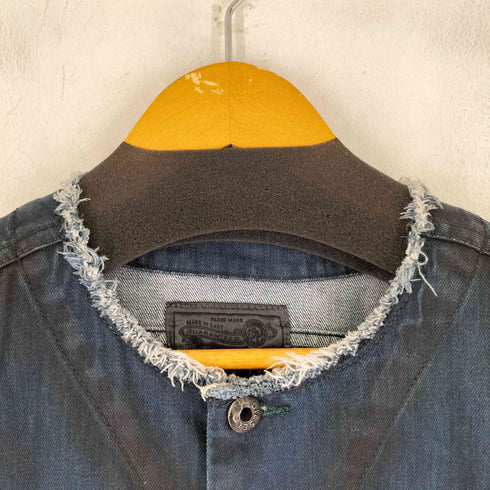 ディーゼル DIESEL ノーカラー デニムジャケット レディース import:S